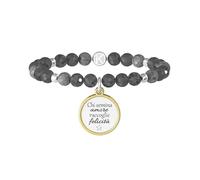 KIDULT - Bracciale labradorite e acciaio 316L con PVD Gold | Love