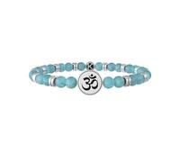 KIDULT - Bracciale pietra turchese, acciaio 316L e PVD nero | Spirituality