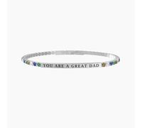 KIDULT - Bracciale tennis regolabile con piastra centrale