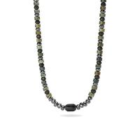 KIDULT - Bracciale Uomo - Collana regolabile con ematite e turchese verde - 851114