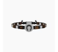 Bracciale Uomo KIDULT SYMBOLS 731912 Acciaio Ferro di Cavallo Marrone F.P.
