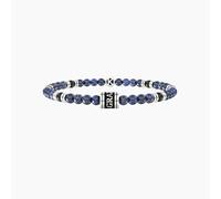 KIDULT - Bracciale elastico con sodalite e agata nera