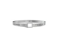 KIDULT Bracciale Uomo in Acciaio a Fascia con Scritta Vasco Rossi -LIFE Free Time- 731478