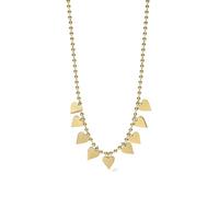 KIDULT - Collana Donna - Girocollo Dorato Con Catena A Sfere E Cuori - 851033