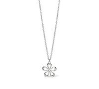 KIDULT - Collana Donna - Girocollo In Acciaio Con Catena Rolò E Fiore - 851026