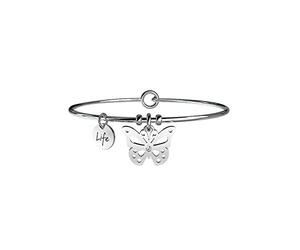 KIDULT LIFE Collection Bracciale in acciaio FARFALLA CARPE DIEM 231591