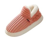 Kiduoua Ciabatte Donna Uomo Invernali Pantofole Calde Peluche Chiuse Comode Memory foam Antiscivolo Slippers Inverno Scarpe Suola Cotone Morbida-1