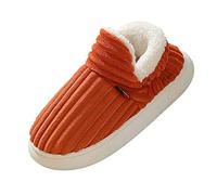 Kiduoua Ciabatte Donna Uomo Invernali Pantofole Calde Peluche Chiuse Comode Memory foam Antiscivolo Slippers Inverno Scarpe Suola Cotone Morbida-1
