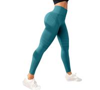 Kiduoua Leggings 3D Anticellulite Solenao Leggings Sportivi Senza Cuciture Push up Scrunch Controllo della Pancia Donna, Pantaloni Yoga a Vita Alta, per Allenamento e Tempo Libero