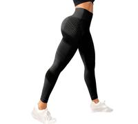 Kiduoua Leggings 3D Anticellulite Solenao Leggings Sportivi Senza Cuciture Push up Scrunch Controllo della Pancia Donna, Pantaloni Yoga a Vita Alta, per Allenamento e Tempo Libero