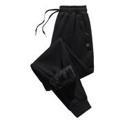 Kiduoua Leggings Donna Felpato Leggings Foderati in Pile Termico in Pile Vita Alta Impermeabili Fodera Imbottiti Effetto Collant Leggins Caldi per Donna (M, Black)