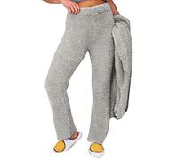 Kiduoua Leggings Pile Donna Felpato Elasticizzato Pantaloni Pile Montagna Morbidi Caldi Vita Alta Eleganti Pantalone da Yoga Trekking con tasch a Vita Alta con Controllo