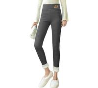 Kiduoua Leggings Pile Donna Felpato Invernali Leggings Vita Alta con Fodera in Pile Comfy Curvy Leggins Felpati Leggins Curvy de Yoga Corsa Pilates per l'inverno Caldi