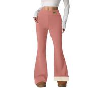 Kiduoua Leggings Pile Donna Felpato Invernali Leggings Vita Alta con Fodera in Pile Pantalone Caldi Elastici Curvy de Yoga Corsa Pilates Collant per Inverno