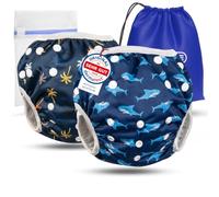 KIDVERSE 2 Pannolini Piscina - Costume Contenitivo Neonato Bambino 0-3 Anni | Pannolini Acquatici riutilizzabile - Pannolini Piscina Neonati e Bambini delicato sulla pelle testato da Dermatest