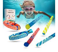 KIDVERSE Giochi Immersione Piscina Bambini - Set Giochi Piscina Bambini | Set composto da anelli, bacchette e palline da immersione Imparare a fare immersioni - Giocattoli colorati per le immersioni