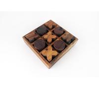 KIDYPOOL Gioco classico in legno, 10,2 x 10,2 cm, giocattolo da viaggio per ome, decorazione per la stanza, pausa caffè in famiglia (blocco X-O)
