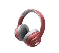 KIDYWOLF - K-EARS Rosso - Cuffie Bambini Bluetooth LED 85 dB 8 anni+ | Senza fili o con cavo jack incluso, luci colorate, due modalità di ascolto con limite volume opzionale, pieghevoli, USB-C
