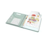 KIDYWOLF KIDYDRAW PAD- Mensola da disegno luminosa per bambini (verde, food | 30 modelli, tablet luminoso, ricarica USB-C