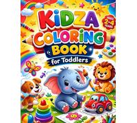 Kidza Coloring Book for Toddlers Ages 2 - 4: 70 Big & Easy Everyday Objects | Large 8.5 x 11 Simple Coloring Pages
