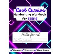 Kidzees Books Cool Cursive Handwriting Workbook for Teens (Tascabile)