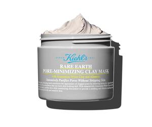 KIEHL'S Rare Earth Deep Pore Cleansing Masque, Maschera Viso Purificante, Per Pelli Grasse, Azione Astringente e Sebo-Regolatrice, Con Argilla Bianca dell'Amazzonia, 125 ml