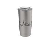 Kiel Skyline Battito del Cuore Germania Amo Kiel Bicchiere termico in acciaio inox doppia parete