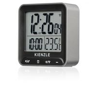 Kienzle Sveglia digitale radiocomandata rettangolare con DCF, 2 tempi di sveglia, display della temperatura interna, retroilluminazione, pulsanti a sfioramento