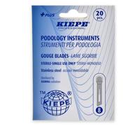 Lama Sgorbia N° 8 Acciaio Kiepe Professional Manicure Pedicure -20Pz.-