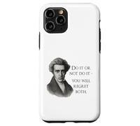 Kierkegaard Citazione Do it or not Filosofo Meme Custodia per iPhone 11 Pro