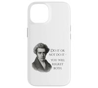 Kierkegaard Citazione Do it or not Filosofo Meme Custodia per iPhone 14