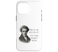 Kierkegaard Citazione Do it or not Filosofo Meme Custodia per iPhone 16 Pro Max