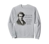 Kierkegaard Citazione Do it or Not Filosofo Meme Felpa