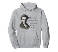 Kierkegaard Citazione Do it or Not Filosofo Meme Felpa con Cappuccio