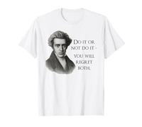 Kierkegaard Citazione Do it or Not Filosofo Meme Maglietta