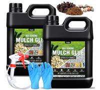 Kiesbinder - 128oz colla per ghiaia in resina, colla per pacciamatura con applicatore per incollare pietre, ghiaia, non tossica, pronta all'uso per foglie, paesaggistica, sentieri da giardino, sconti