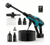 KIESBOHR CSP01 pistola a pressione a batteria compatibile con batteria Makita da 18 V, pressione effettiva 35 bar, pulitore a pressione, 4 l/min, motore senza spazzole per la pulizia mobile (senza