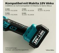 KIESBOHR Strumento multifunzione compatibile con batterie Makita da 18 V, strumento oscillante senza spazzole con sistema di smorzamento, angolo di oscillazione di 3,6°, 6000-20000 giri/min (senza