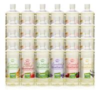 KieselGreen Bioetanolo 24 x 1 litro con profumo per camino a etanolo, molte varietà, etanolo biologico come profumo per ambienti in molte fragranze, profumo per camini a bioetanolo per interni o