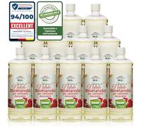 KieselGreen Bioethanolo 12 x 1 litro con Fragranza per Caminetto a Etanolo - Bio-etanolo profumato per Ambienti, molte Fragranze - Profumo per Caminetto a bioetanolo da Interno o da Tavolo