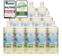 KieselGreen Bioethanolo 12 x 1 litro con Fragranza per Caminetto a Etanolo - Bio-etanolo profumato per Ambienti, molte Fragranze - Profumo per Caminetto a bioetanolo da Interno o da Tavolo