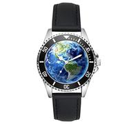 KIESENBERG Globo Terra Geografia Regalo Articolo Idea Fan Orologio L-1969
