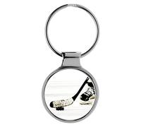 KIESENBERG Portachiavi 3D Mazza da hockey Puck Sport A-9611