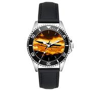 KIESENBERG Regalo per Piloti Hostess Hobby Aviatore Orologio L-20022