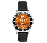 KIESENBERG Vigile del Fuoco Regalo Articolo Idea Fan Orologio L-10173