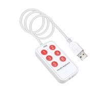 KieTeiiK 1. USB 6-Key Programmable Macro Keyboard for Gaming Work PC Multimedia & Shortcut Customization with Ergonomic Design Programmable Keyboard for Gaming