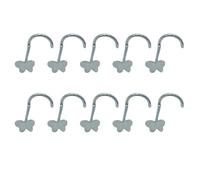KieTeiiK 10pcs Farfalla Anelli Naso In Acciaio Inox Gioielli Piercing Per Sopracciglio Orecchio Cartilagine Accessorio Per Pelle Sensibile Cartilagine Orecchio Piercing, Misura unica, come descritto