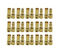KieTeiiK 15Pairs 3.5mm Gold Plated Connectors for Remote Control Helicopters And Craft Electronics Model ESC Upgrades Banana Plug Motor Connectors