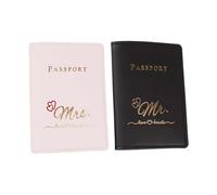 KieTeiiK 2 Case Passaporti Per Coppie PU Passaporto In Pelle Portatore Regalo Viaggio Matrimonio Compact Organizzato Per Coppie Accessori Da Viaggio Regalo Nozze