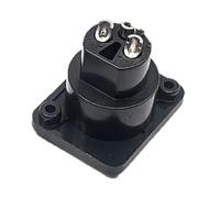 KieTeiiK 3Pin XLR Auditory Adapter Straight Terminal Panel Mounted Connector ABS Alloy Shielding Quick Install Tool Less XLR Connector